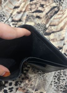 Vintage Christian Dior Black Leather Wallet