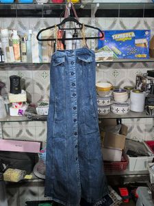 Blue blast chain detail A-Line dress size M