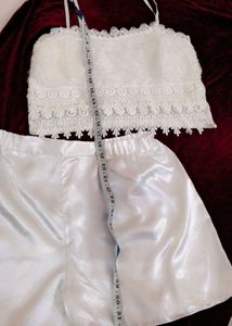 Lace &amp; Satin Pajama Set