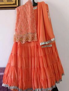 Elegant Peach Shararaa totally 90's aesthetic ❤️‍�