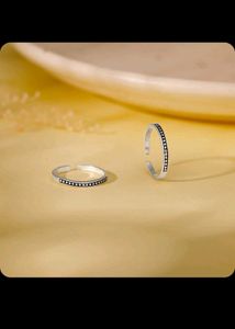Oxidised Silver Bead Toe Rings