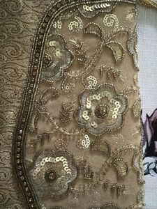 Embellished Gold Clutch Bag