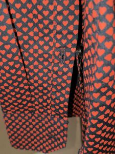 Men's hearts Print Button-Up Shirt