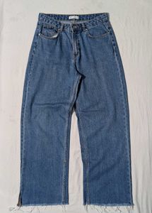 Zara Wide Leg Denim Jeans