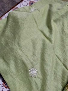 Elegant Light Green Embroidered dupatta