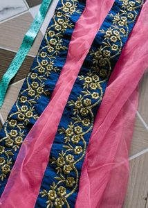 Elegant Navy Blue Embroidered Suit💙💓