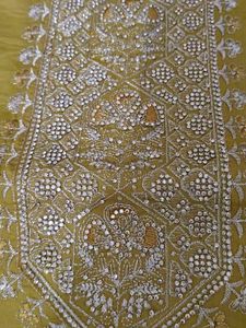 Embroidered and jourkan work Kurta Set