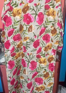 AHIKA Floral Print kurta 40 Inches