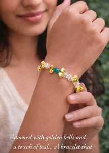 Charming Beaded Bracelet with Bells
