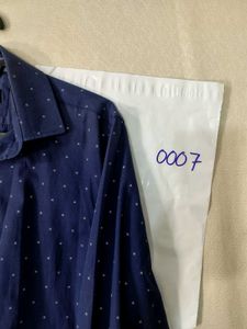 Zara Men's Blue Dotted Shirt