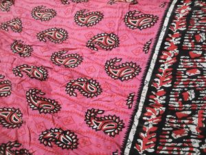 Pink Paisley Print Kurta
