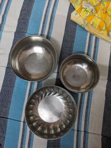 3 Steel Bowl Set