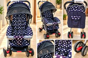 Cute Polka Dot Baby Stroller (like new)