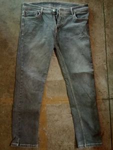 Grey Wash Denim Jeans