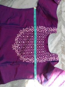 Elegant Purple Embroidered Kurta Set