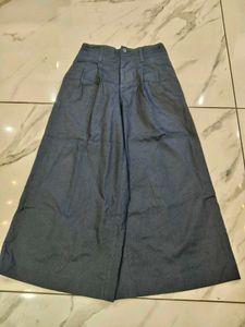 Wide Leg Denim Pants