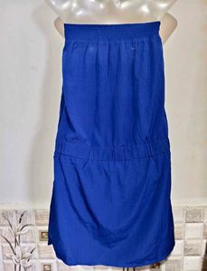 Vibrant Blue Strapless Mini Dress