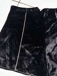 Black Velvet Shorts