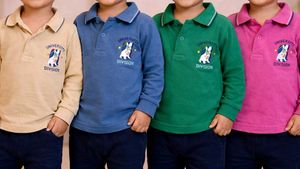 SET OF 4 UNISEX KIDS POLO T- SHIRTS