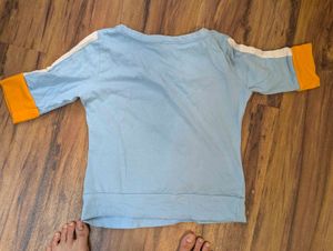 Cute Blue Graphic Tee