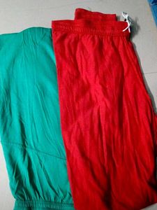 Women leggings Red ♥️ and Sea green