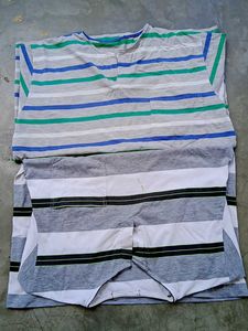 Set of 2 Striped T-Shirt for Men Buy1 Get1 Offer
