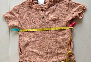 Karl Lagerfeld Tweed Style Top