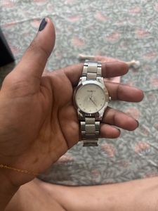 Elegant Silver Stainless Steel Watch