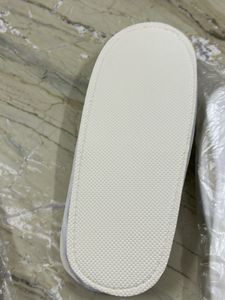 White Terry Cloth Slippers