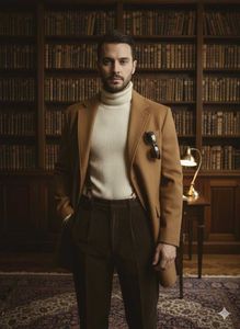 unisex Wool Blend Blazer