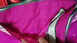 Vibrant Pink Embroidered Saree