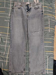 Light Wash Distressed Denim Jeans