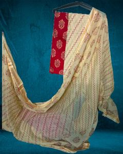 Block Print Cotton Dress Material