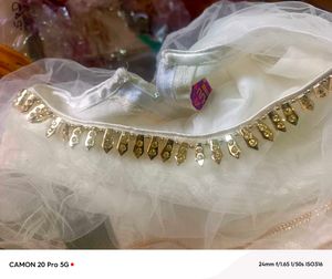 Elegant White Ethnic Gown