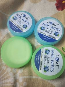 U&amp;ME Nail Wipes - Blue Berry 4 pack