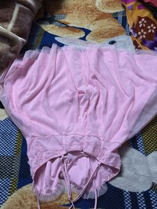 Pink Dress with Spaghetti Straps