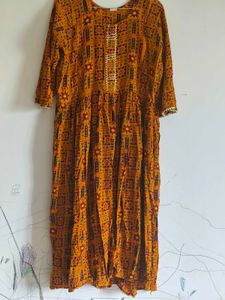 Yellow Ethnic Printed Kurta