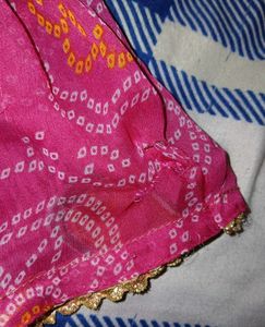 Pink Bandhej Full Gher Kurta Set with Dupatta😍💓
