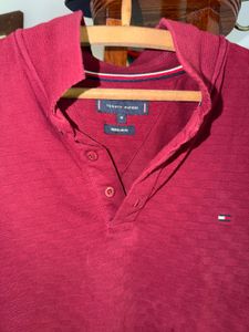 Tommy Hilfiger Men's Red Polo Shirt