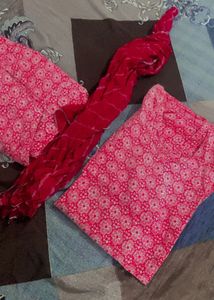 Pink Floral Salwar Kameez Set