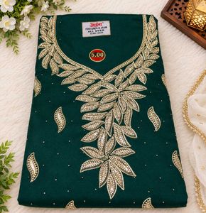 Embroidered Teal Green Kurta Set