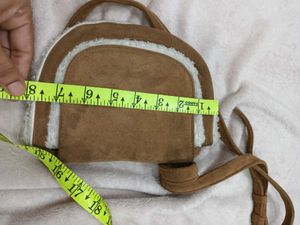 Brown Suede &amp; Crossbody Bag