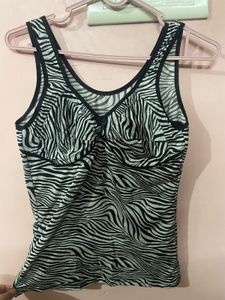 Zebra Print Tank Top
