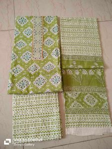 Printed cotton dress material