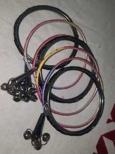 Assorted Beaded Bangles with Charms