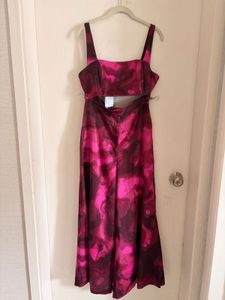 Vibrant Pink Abstract Print Co-ord Set