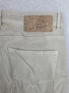 Trendy Skinny Jeans - Beige &amp; Mint Green