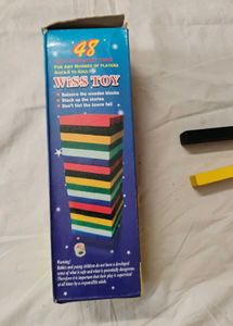 Classic Wooden Block Stacking Game