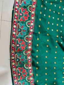 Elegant Green Ethnic Skirt