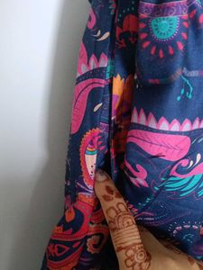 Paisley Print Blouse And Pant Set